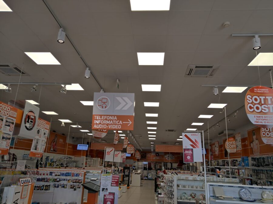 Rinnovo illuminazione supermercato GDO